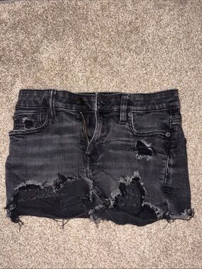 American Eagle Outfitters Black Stretch Denim shorts
